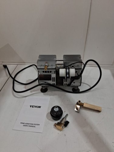 Pond Aeration Kit Compressor and Timer for Deep Water Lake/Pond - 550W 3/4HP - Silver/Black - (Model: OLF400D-140BS-A) image 4