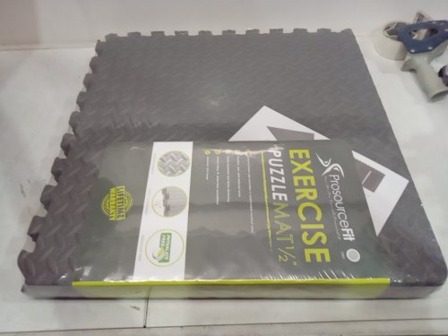 6PC ProsourceFit Puzzle Exercise Mats EVA Foam Interlocking Tiles - 24" x 24" - slate grey image 3