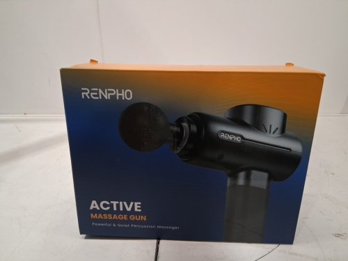 7pc renpho active Deep percussion 5 speed wireless power massage gun - BLACK (model: rp-gm171-n1) image 2