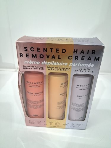 3pc meltoway scented hair removal cream - 200ml each - guava butter / mango magic / fairy floss image 2