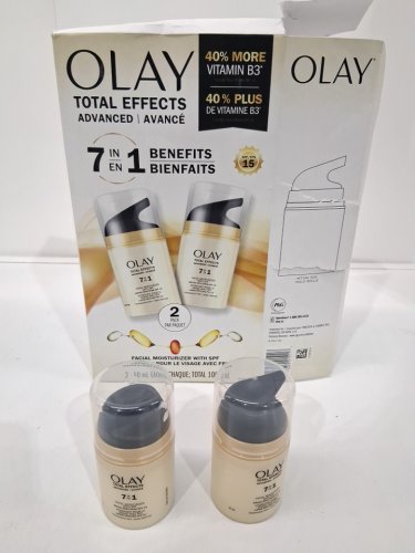 2PK OLAY total effects 7-in-1 moisturizer with UVA/UVB protection - SPF30 - 50ml/EACH image 2