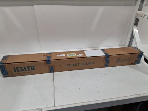 12PK JESLED T8 LED Tube Light Bulbs - Type A+B - 4FT - 5000K - Daylight image 2
