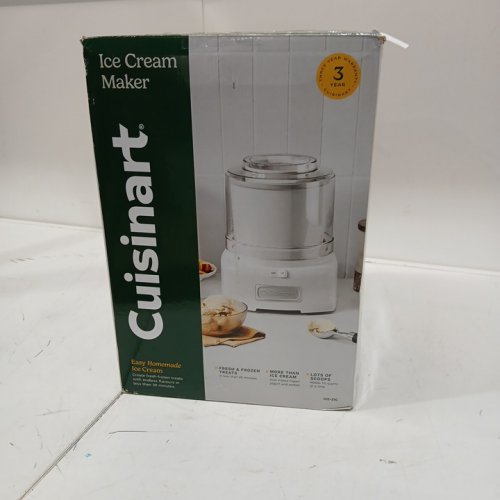 CUISINART ICE CREAM FROZEN YOGURT and SORBET MAKER - 1.4L - WHITE (MODEL: ICE-21C) image 2
