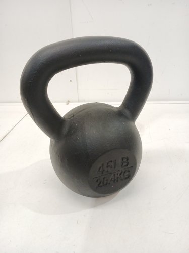 Yes4All Kettlebell Solid Smooth handle for Strength Training - 45LBS - BLACK image 2