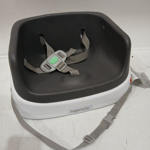 INGENUITY SMARTCLEAN TODDLER BOOSTER SEAT - 33LBS CAPACITY - WHITE/SLATE GREY (MODEL: 11786/11787-WW) image 3