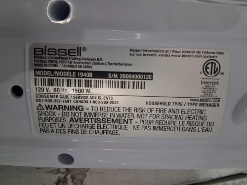 Bissell Powerfresh Steam Mop - White/Blue (MODEL: 1940B) image 4