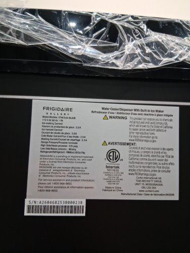 FRIGIDAIRE 3-IN-1 BOTTOM LOAD HOT/COLD WATER COOLER BUILT-IN BULLET ICE MAKER - 50 GAL - BLACK (MODEL: EFWC534-BLACK) image 7