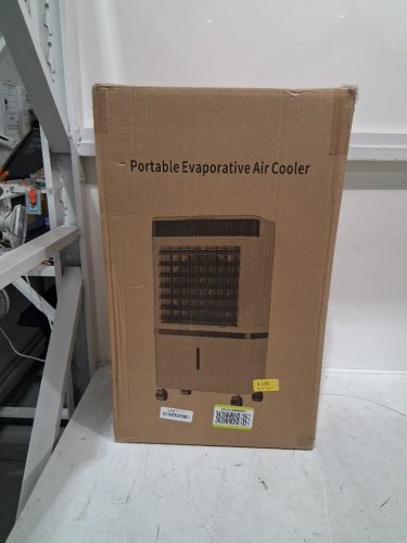 PORTABLE EVAPORATIVE AIR CONDITIONER WITH REMOTE & 4 ICE PACKS - 4GAL - UP TO 250SQ.FT - 3 SPEEDS - WHITE (MODEL: YYLF) image 2