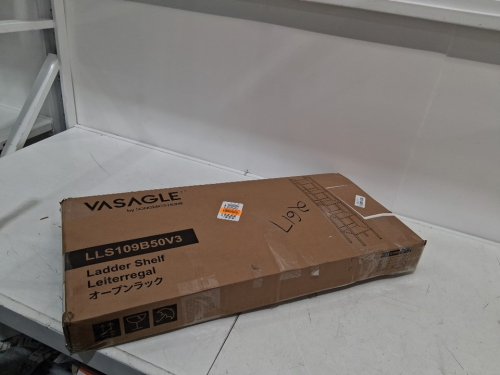 vasagle 5 tier ladder shelf - brown and black (model: ULLS109B50V2) image 2