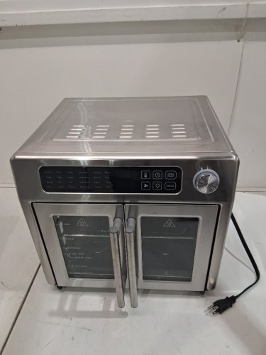 Emeril Lagasse Stainless Steel Extra Large Air Fryer Convection Toaster Oven with French Doors - 26QT - Silver (model: fafo-001) image 7