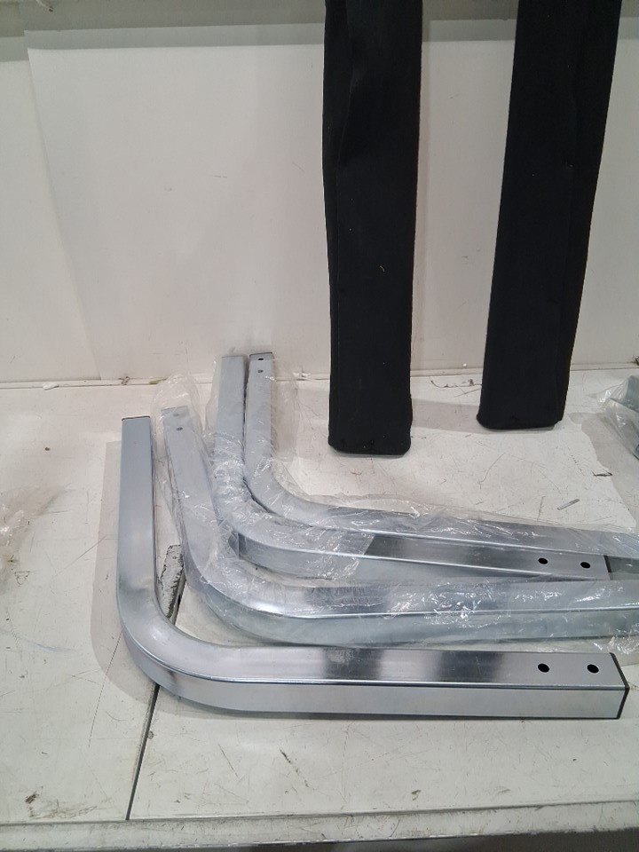 Carpet-padded Boards steel mount Boat Trailer Guides - 45" - white (model: XSJ23-F004) image 7