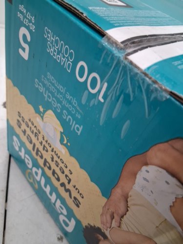 100PK PAMPERS SWADDLERS 100% LEAKPROOF DISPOSABLE BABY DIAPERS - SIZE 5 image 3