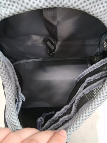 Galatée Pet Carrier Backpack with Seat Belt for Travel -  16" x 13" - medium  - black image 4