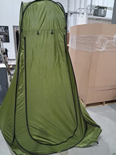 BREKMIS PORTABLE OUTDOOR CAMPING POP UP CHANGE ROOM PRIVACY TENT WITH CARRY BAG - 6.3FT - GREEN/BLACK image 3