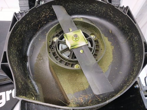 GREENWORKS CORDED ELECTRIC LAWN MOWER - 14" - 9AMP - BLACK/GREEN (MODEL : LMA123) image 4