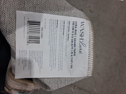 washluxe area rug  - 5ft x 7ft - beige/brown/black (model: 2046294) image 4