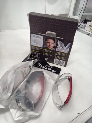 3pk unisex bolle safety extreme anti-fog and anti-scratch eyewear safety protection - OSFM - red/black (style: 1773030) image 2
