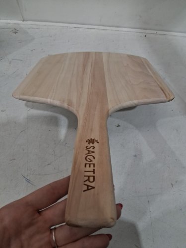 Sagetra Wooden Pizza Peel paddle - 12" x 14" - natural wood (model: 6121422) image 2