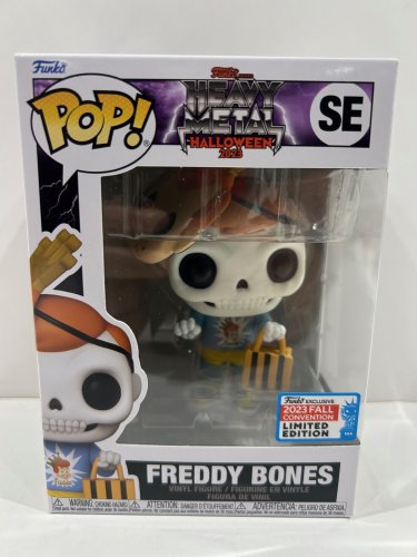 Funko pop! **2023 fall convention** Funko heavy metal Halloween 2023 - freddy bones vinyl figure (#se) image 2