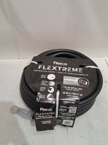 FLEXON FLEXTREME CONTRACTOR GRADE HOSE WITH GUARD & GRIP - 5/8" X 100FT - BLACK (MODEL: 1765024) image 2