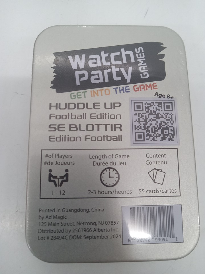 55PC Huddle up The ultimate watch party experience card game - American football edition  for all ages - 1-12 players image 5