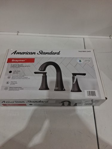 american standard Braymer Widespread 2 handle Bathroom Faucet - 8" - matte black (model: 7427801.243) image 2