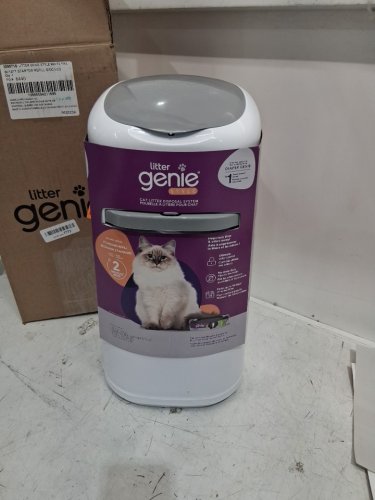 litter genie style cat litter odor control disposal system pail - 18.1" - white (model: ‎I000710) image 3