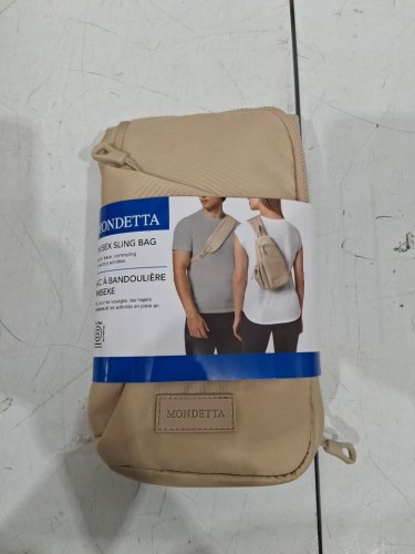unisex mondetta sling bag - 2.5l capacity - one size fits most - cream - (model: 1771507) image 2