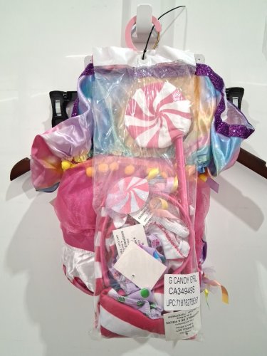 6PC GIRLS GOODMARK CANDY GIRL COSTUME - SMALL (4-6) - ASSORTED COLOURS (STYLE: CA84949M) image 3