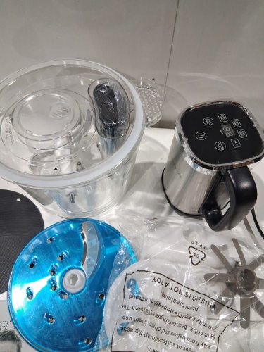 curtis stone digital glass bowl chop master - black image 4