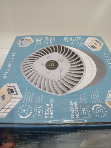 GermGuardian Airsafe plus Deluxe Intelligent HEPA Air Purifier with Air Quality Monitor - white - (model: ac3050w) image 3