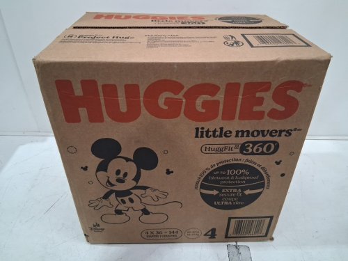 144pk huggies little movers HuggFit 360 - size 4 - Disney mickey mouse image 2