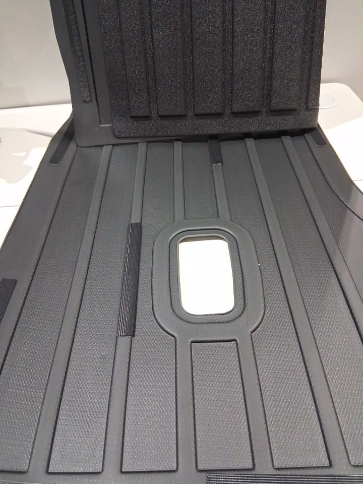 3PC Custom Fit Cargo Liners and Backrest TPE All Weather Mat For 2025 - 2026 Nissan Murano - Black image 6