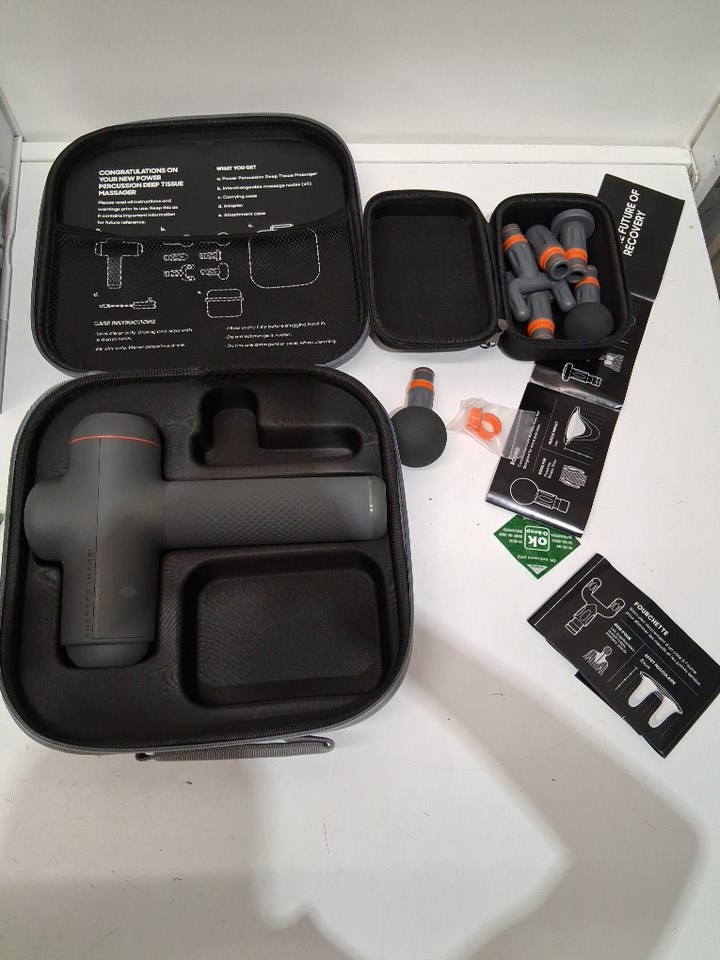 Sharper Image Compact Sport Power Percussion Massager - grey (model: 2437599) image 3