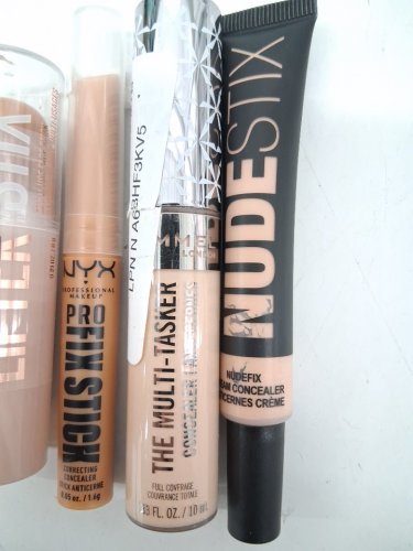 4 assorted face makeup products - assorted brands, sizes and shades - maybelline / nyx / rimmel london / nudestix image 4