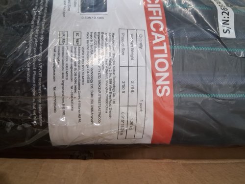 VEVOR premium heavy duty weed barrier landscape fabric - 3ft x 50ft - black (model : B0B2DDPW71) image 4
