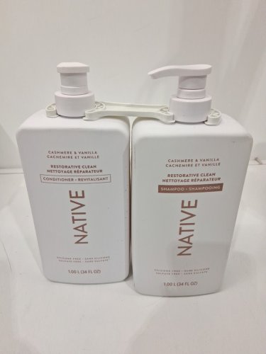 2pc native shampoo and conditioner - 1l - cashmere and vanilla image 2