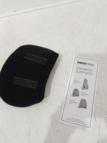 ObusForme portable Wideback Padded Backrest seat Cushion & Lumbar Support Pillow - 22" x 19" - Black (Model: WB-BLK-CBC) image 6