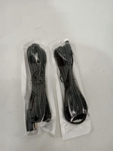 2 GZ-ChuanXuan Male to Female Extension power cord for various devices - 5.5mm x 2.1mm - DC 12V - 10FT - Black image 2
