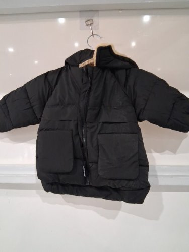 kid's AIMAOMI Fleece Lined Winter jacket - 18M -24M -black /tan (model: LdF2eioz) image 2