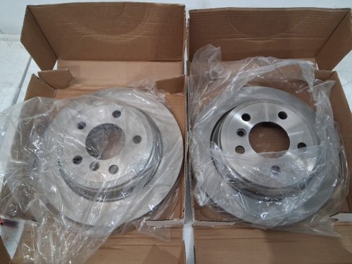 2PK TOP QUALITY / TRANSIT WAREHOUSE REAR DISC BRAKE ROTORS FOR SELECT BMW SEDANS - (MODEL: 8-981214) image 4