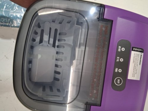 EUHOMY Countertop Ice Maker Machine with Handle, Basket and Scoop - MAKES 26LBS Per Day - purple (MODEL: IM-06e) image 5