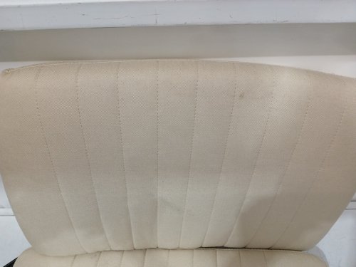 bestoffice criss cross-legged wide seat armless office chair with no wheels - beige (model: 0C-N865-BEIGE) image 6