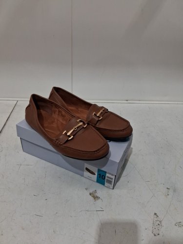 Women's Aerosoles BUCKLE SLIP ON Loafer FLATS - 10 - TAN BROWN (STYLE: 1863917) image 2