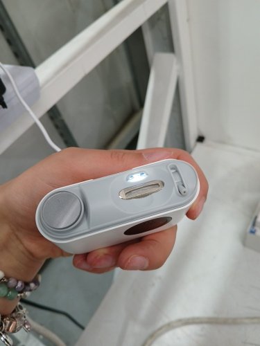 3-in-1 portable mess free electric nail clipper - white (model: d803a) image 5