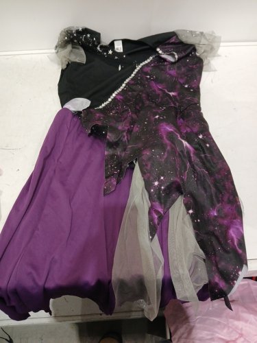 WOMEN'S GOODMARK CELESTIAL ANGEL COSTUME - MEDIUM - PURPLE/BLACK image 2