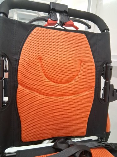 Garvee Lightweight Portable Folding Transport Wheelchair - 220LBS Capacity / 15.7" Seat - Orange / Black (Model: HQ-0-E0-BSPB-SIGJ) image 4
