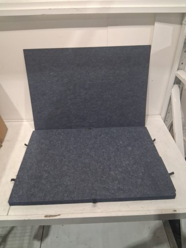 gtouse 2-in-1 jigsaw puzzle board - holds 1000pcs - non slip felt - 21" x 30.4" x 1.5" - grey image 3