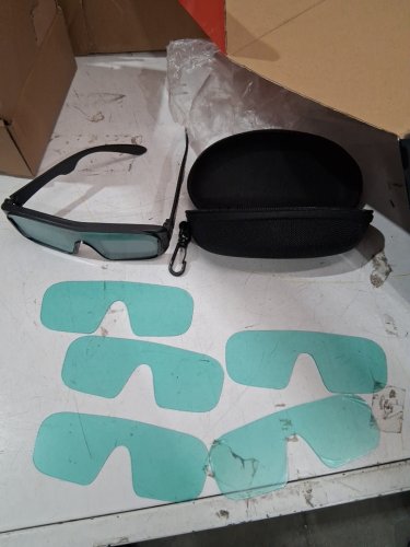 trqwh goggles and replacement lenses for welding with hard case - black image 2