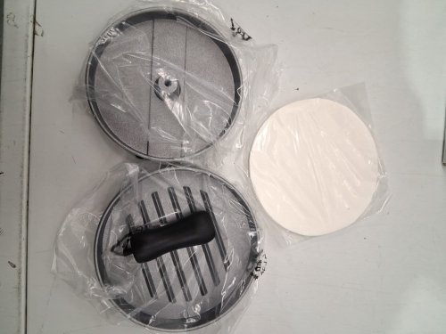 COLIATIK BURGER PRESS PATTY MAKER MOLD WITH PARCHMENT PAPER - 4.5" - SILVER/BLACK image 4